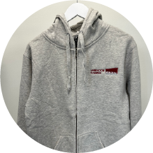 Labrador Campus Grey Full-Zip Hoodie